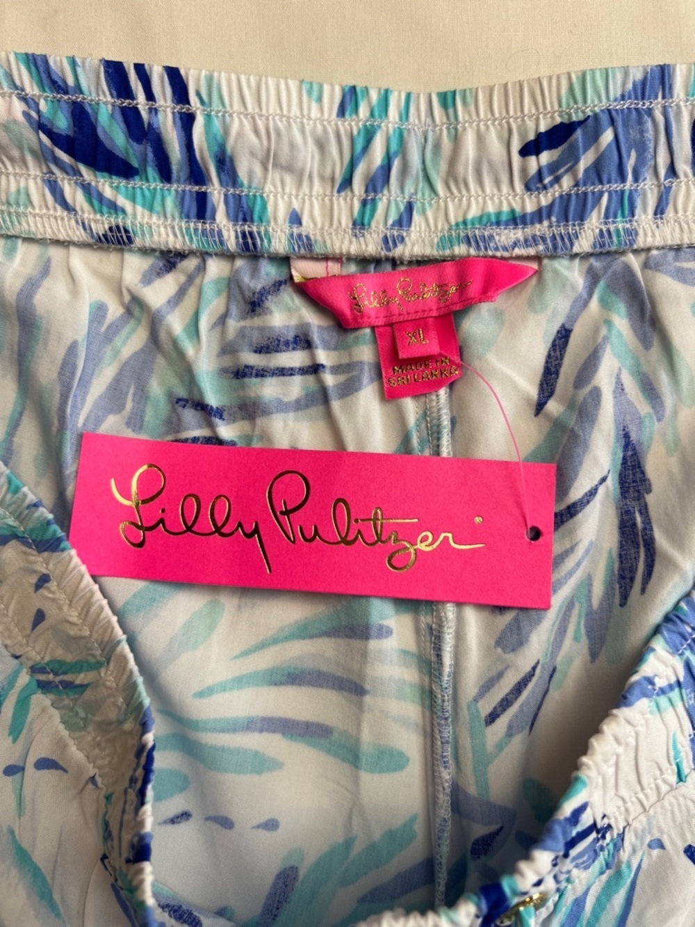 Lilly Pulitzer Katia Short Resort White Flock lightweight pull-on shorts  XL - Picture 5 of 12